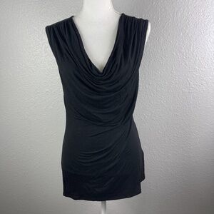 Pretty Basic Black top with ruching